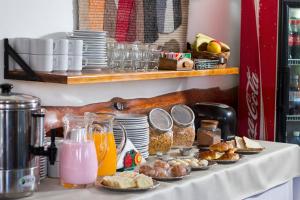 Opciones de desayuno para los huéspedes de Hosteria Le Charme