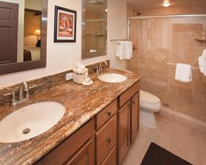 a bathroom with a sink and a toilet at Vantage Point 210 Condo in Vail