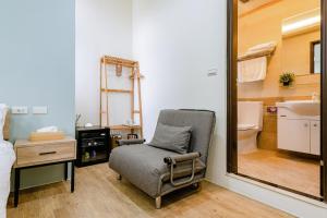 Η κουζίνα ή μικρή κουζίνα στο ChingTian YunShe Homestay