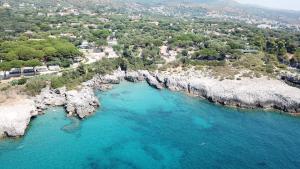 an aerial view of a body of water at B&B Margherita in Marina di Camerota