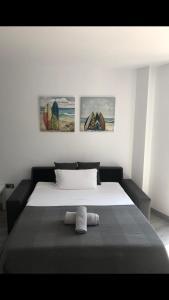 Postel nebo postele na pokoji v ubytování Apartamento 1 Gran8Nerja