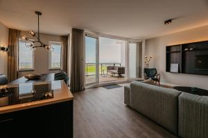 Χώρος καθιστικού στο Appartement Residence Oude Haven Colijnsplaat