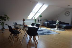 Χώρος καθιστικού στο Ferienwohnung Solling Niedersachsen