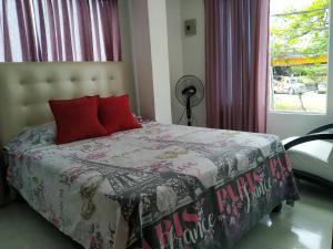 Voodi või voodid majutusasutuse Apartamento oasis del norte toas