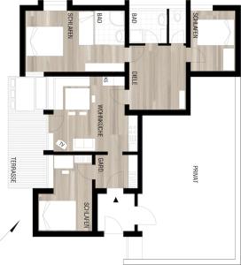 Grundriss der Unterkunft Haus Güatli