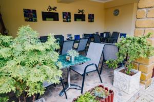 Vonkajšia záhrada v ubytovaní Point Pension