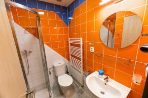 Kúpeľňa v ubytovaní Point Pension