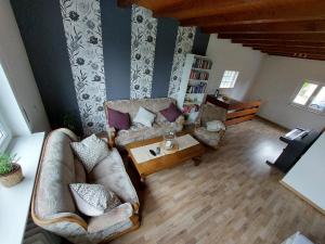 Posezení v ubytování Ferienwohnung Krahm