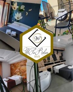 A bed or beds in a room at WiSaRelax