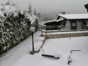 Les Chalets B&B v zimě