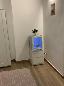 TV a/nebo společenská místnost v ubytování B&B Piano Romano -con parcheggio privato gratuito-