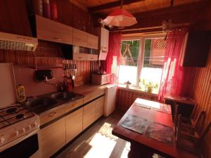 Kuchnia lub aneks kuchenny w obiekcie Apartament-studio, pokoje u Lucy