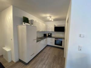 Kuchyň nebo kuchyňský kout v ubytování Ferienwohnung Bachmann
