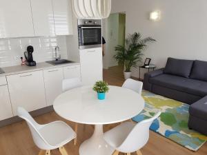 Kuchyňa alebo kuchynka v ubytovaní Marina Rijeka Center apartments