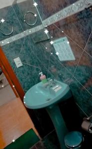 A bathroom at Pousada Central