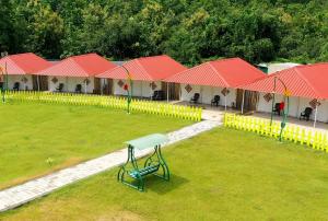 Praveg Tent City Narmada, Statue of Unity外面的花园