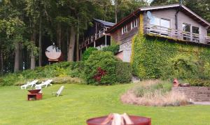 Zahrada ubytování Chalet de la Sablière