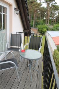 Balkón nebo terasa v ubytování Appartementhaus Zur Schaabe