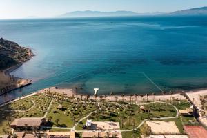 an aerial view of a park next to the ocean at Radisson Collection Hotel, Bodrum in Akyarlar