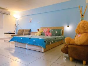 Postel nebo postele na pokoji v ubytování Dan Bao Homestay