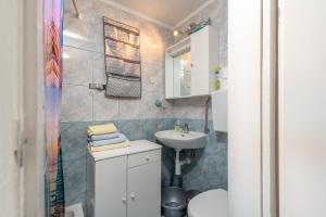 Koupelna v ubytování Apartmani Kate