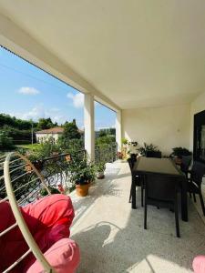 Balkón nebo terasa v ubytování House Magda
