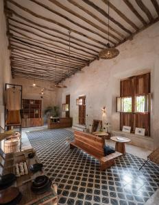Istumisnurk majutusasutuses Casona los Cedros