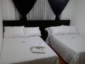 Postel nebo postele na pokoji v ubytování Hotel Casa Gabriela