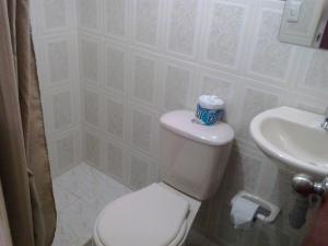 Koupelna v ubytování Hotel Casa Gabriela