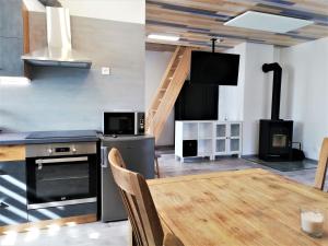 Kuchyň nebo kuchyňský kout v ubytování Apartmány Pod Čápy, Nasavrky