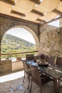 Restaurace v ubytování Tinos Cycladic house