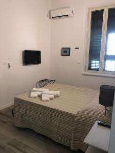 TV a/nebo společenská místnost v ubytování B&B I BRONZI