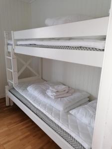 a couple of bunk beds in a room at Apt 101 - Andenes Whale Safari Apartments in Andenes