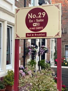 a no entrance sign in front of a building at No 29 Bed and Breakfast in Inverness
