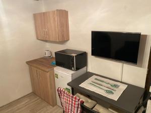 TV a/nebo společenská místnost v ubytování Chata v Beskydech Trojanovice