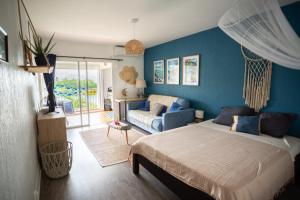 Voodi või voodid majutusasutuse Studio Bord de mer toas +33 fotot