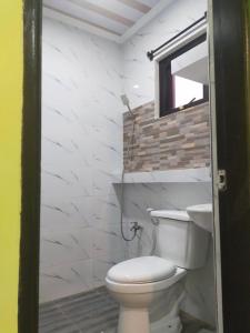 Koupelna v ubytování Casa de Flores