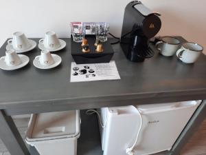 Príslušenstvo na prípravu kávy alebo čaju v ubytovaní Penzion Zahrada nad řekou, restaurace a kavárna - PARKOVÁNÍ GRÁTIS