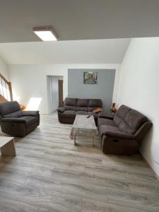 Posezení v ubytování Ferienwohnung Einstein