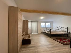 Postel nebo postele na pokoji v ubytování Ferienwohnung Einstein