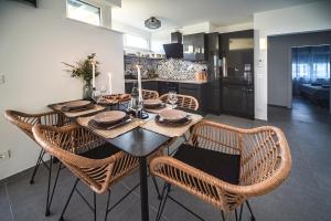 Posezení v ubytování CUBE Residence