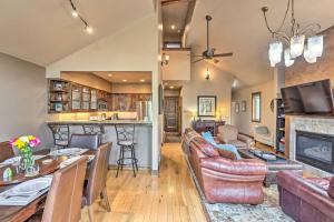 a living room with a couch and a table at Rocky Mountain Retreat 2 Mi to Beaver Creek! in Avon