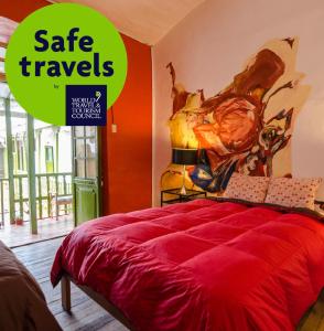 Giường trong phòng chung tại Dragonfly Hostels Cusco