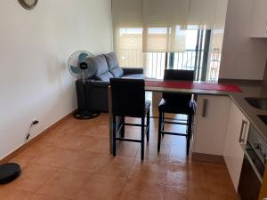 Zona de comedor en el apartamento