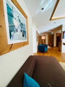 Posezení v ubytování Biancas Luxury Apartment close Ischgl Spa & Pool ganze Ferienwohnung