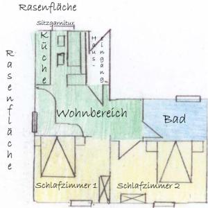 Půdorys ubytování Gästehaus Watzmannblick