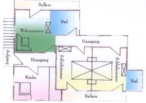 Půdorys ubytování Gästehaus Watzmannblick