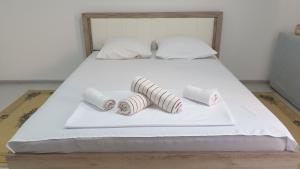 מיטה או מיטות בחדר ב-Apartman Sava