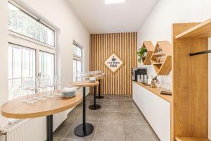 Kuchyň nebo kuchyňský kout v ubytování Spa Hotel Devin