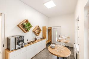 Kuchyň nebo kuchyňský kout v ubytování Spa Hotel Devin